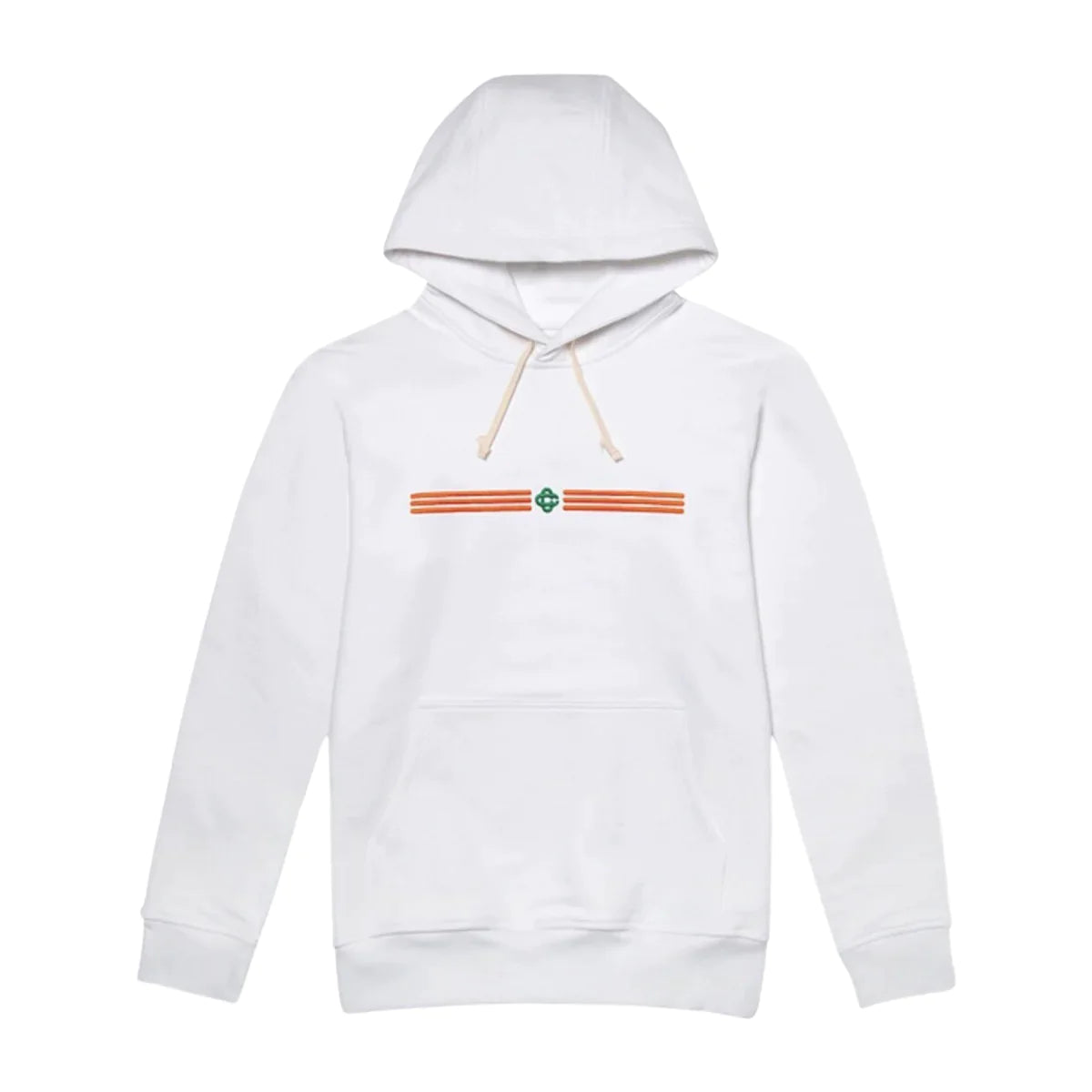 Casablanca Stripe Logo Embroidered Hoodie