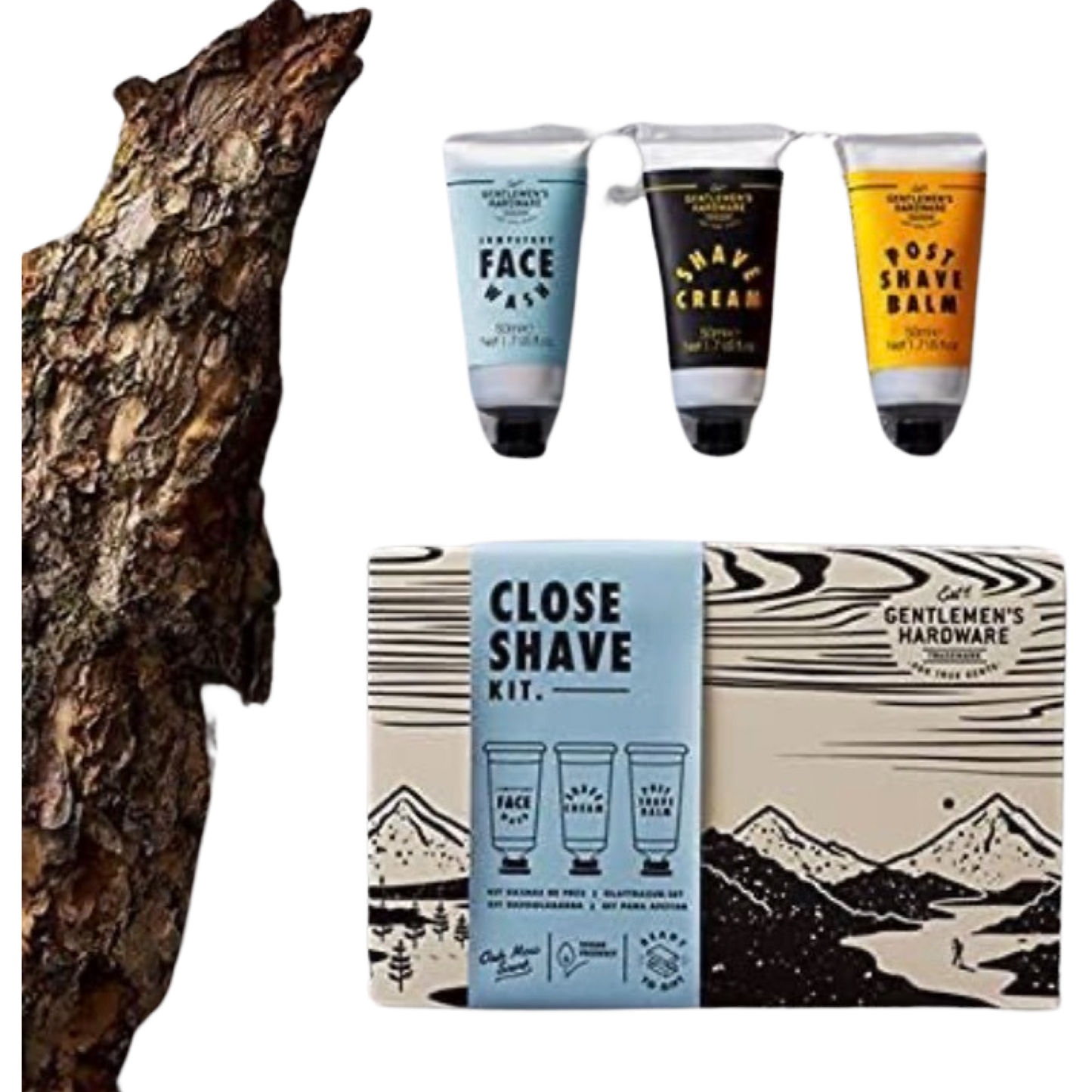 Wild & Wolf Gentleman's Hardware Trademark Close Shave Kit